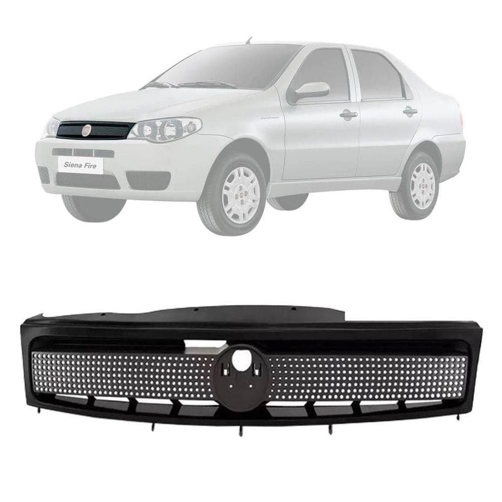 Grade dianteira fiat siena 2003 2004 2006 2008 2009 preto