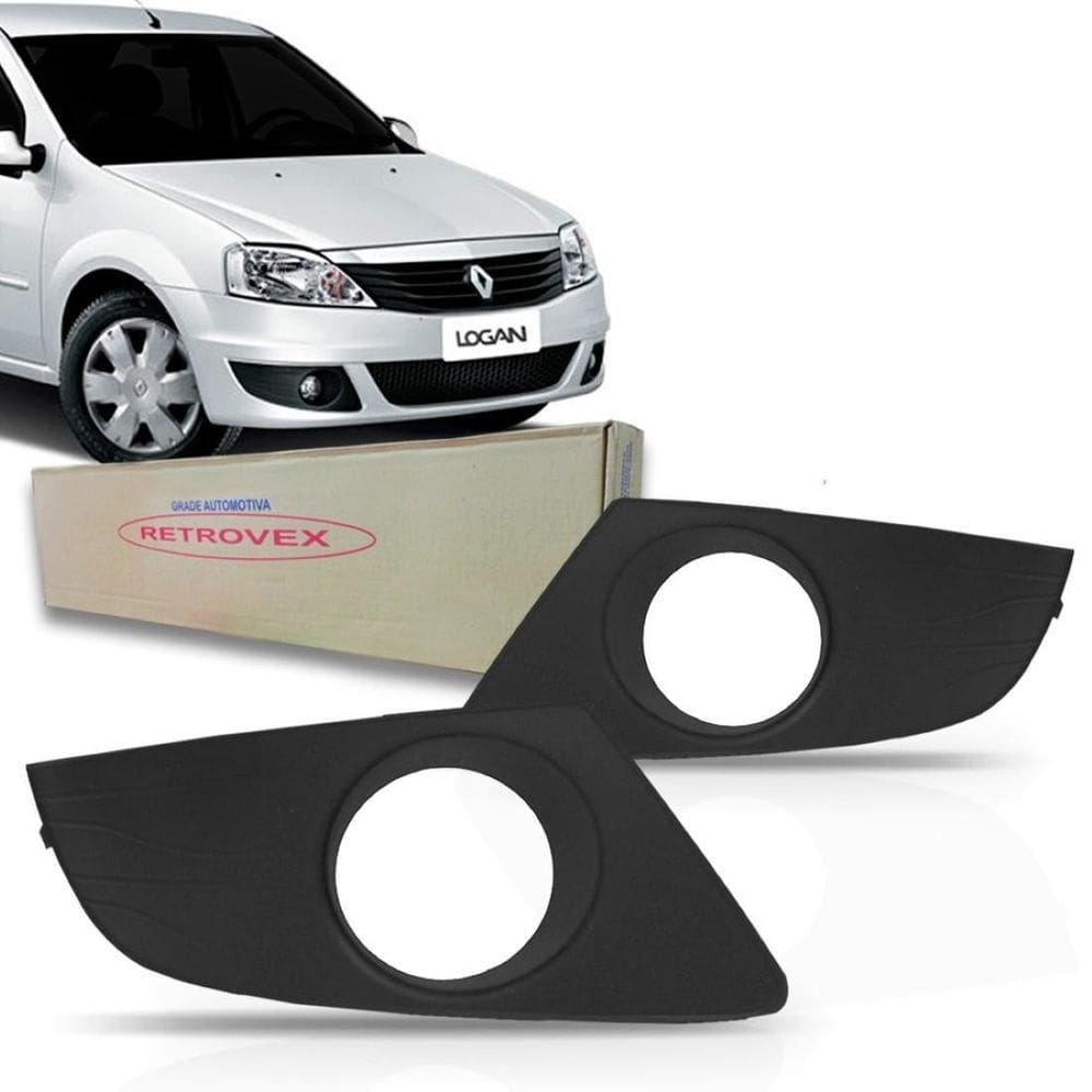 Moldura grade parachoque renault logan 2011 2012 2013