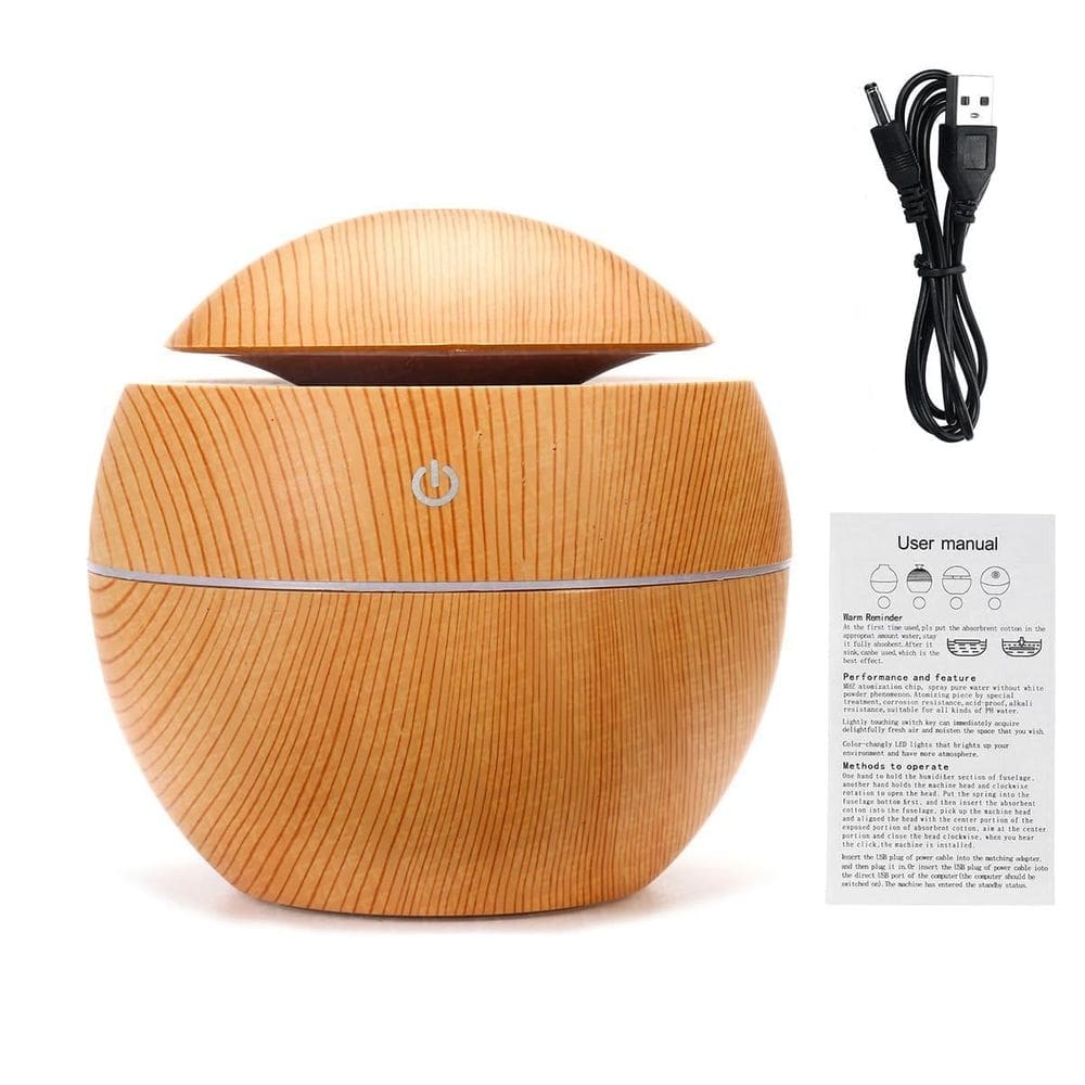 Mini umidificador água aromatizador de ambiente led portátil
