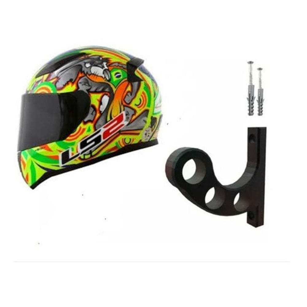Suporte de parede para pendurar capacete de moto e bicicleta