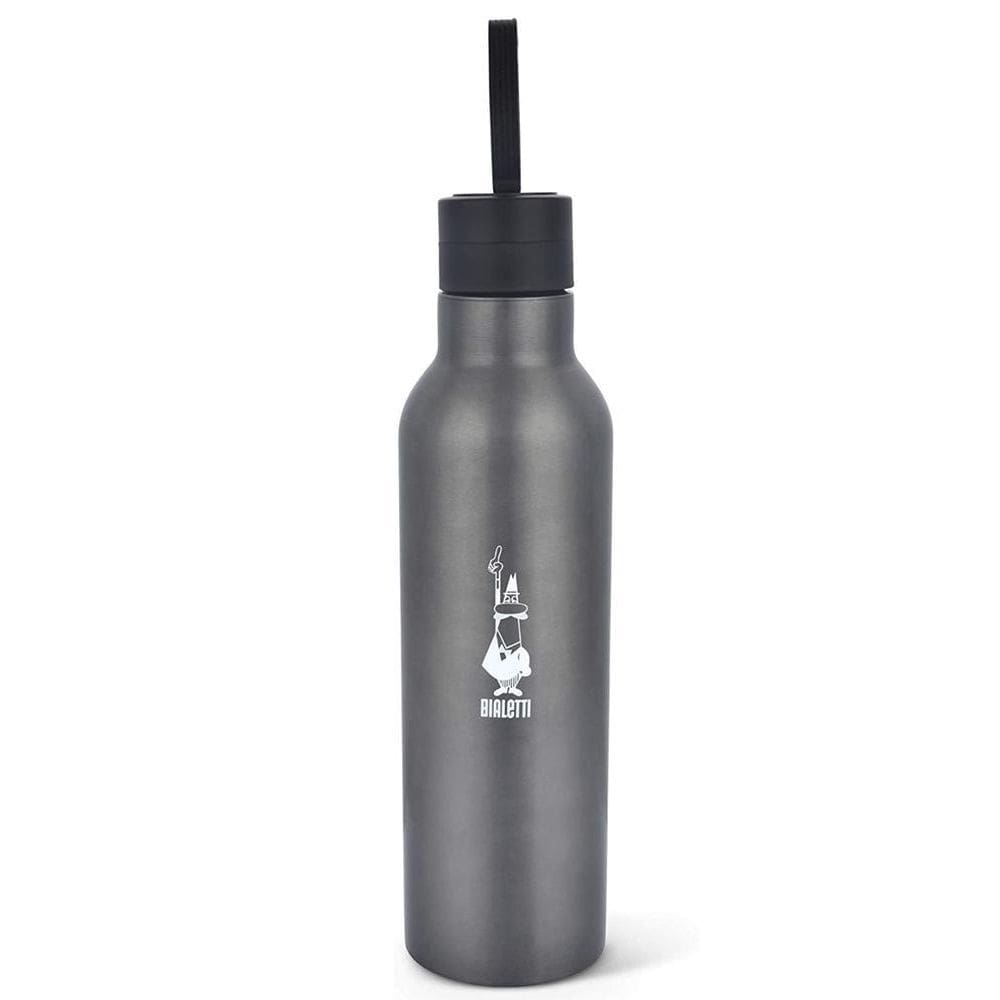 Garrafa térmica squeeze em aço inox 500 ml cinza bialetti