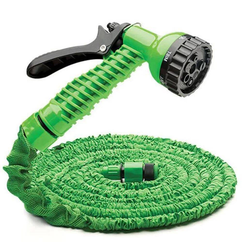 Mangueira mágica magic hose retrátil extensível 15m gatilho