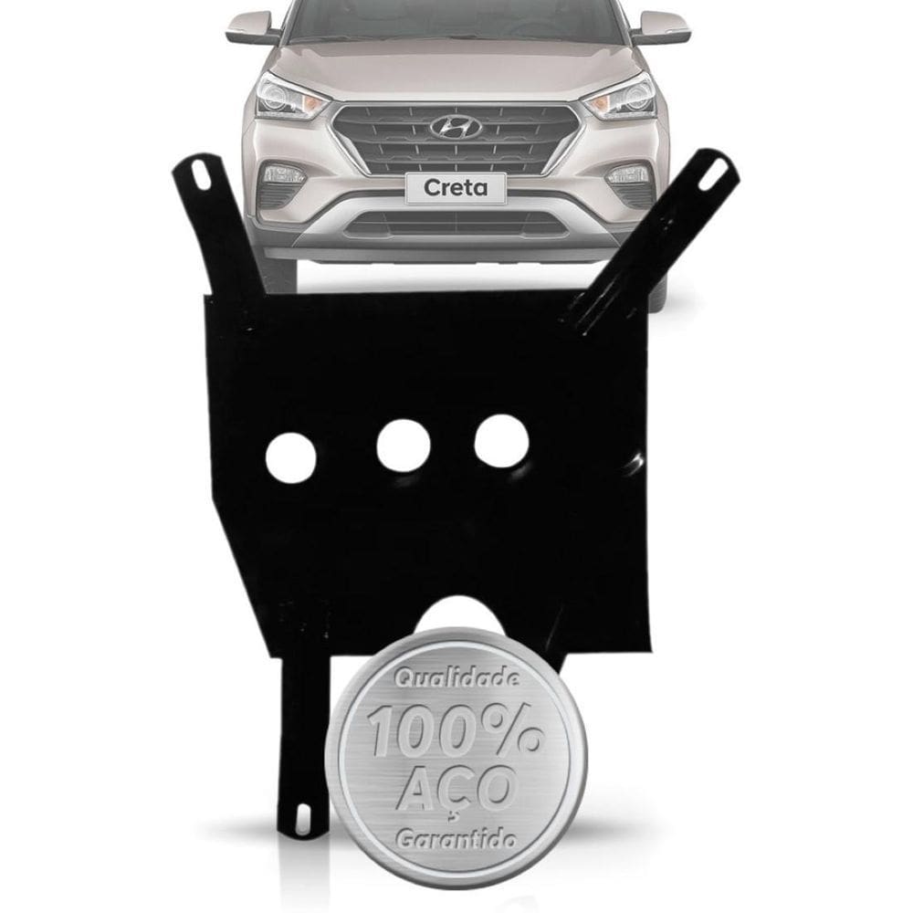 Protetor carter peito de aço hyundai creta 2017 2018