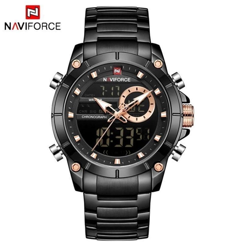 Relógio Masculino Naviforce Sport Luxo 9163 + Caixa