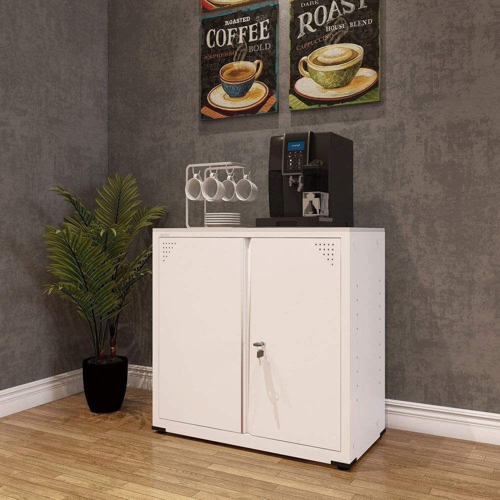 Armário de Aço 2 Portas Ap406sl Branco
