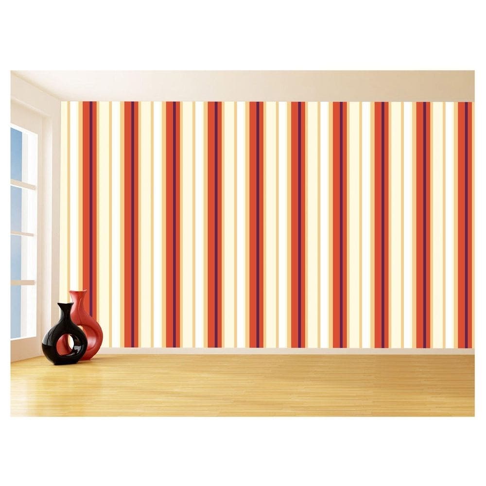 Papel De Parede 3D Listras Coloridas Verticais 3,5M Lst28
