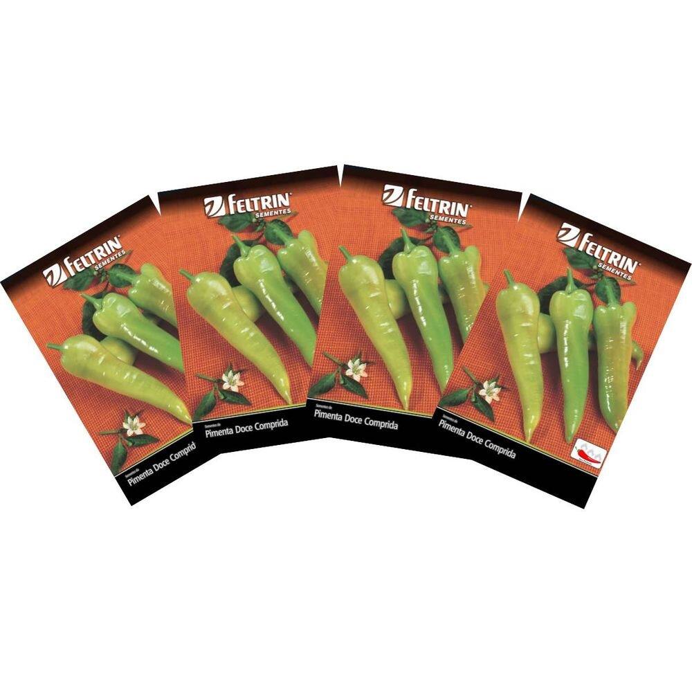 4X Sementes de Pimenta Doce Comprida FELTRIN