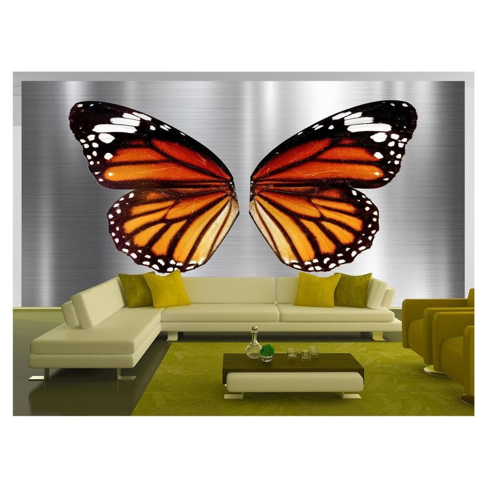 Papel De Parede 3D Arte Asas Selfie Insta Cores 3,5M Tra212