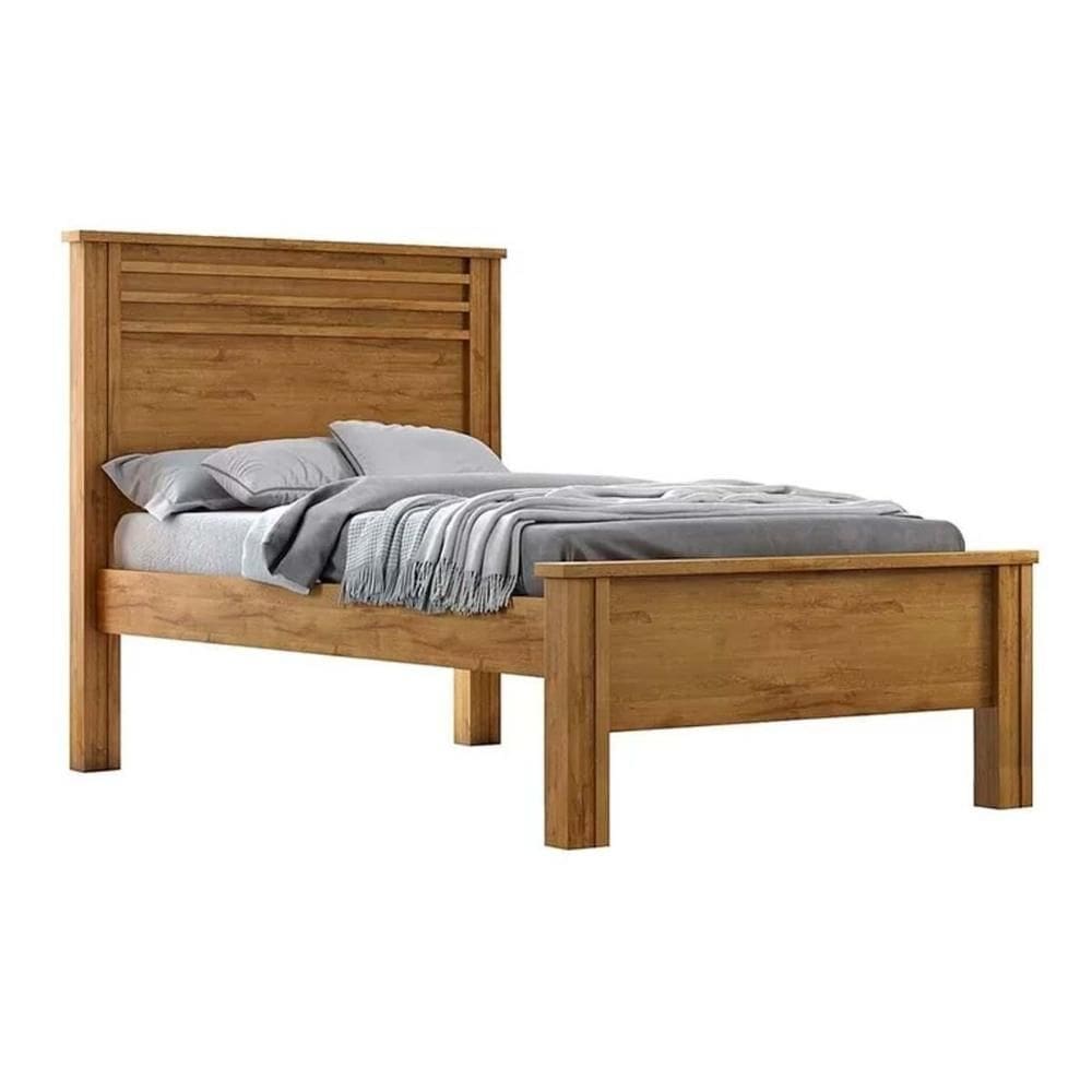 Cama Solteiro Verona Cumaru - Novo Horizonte