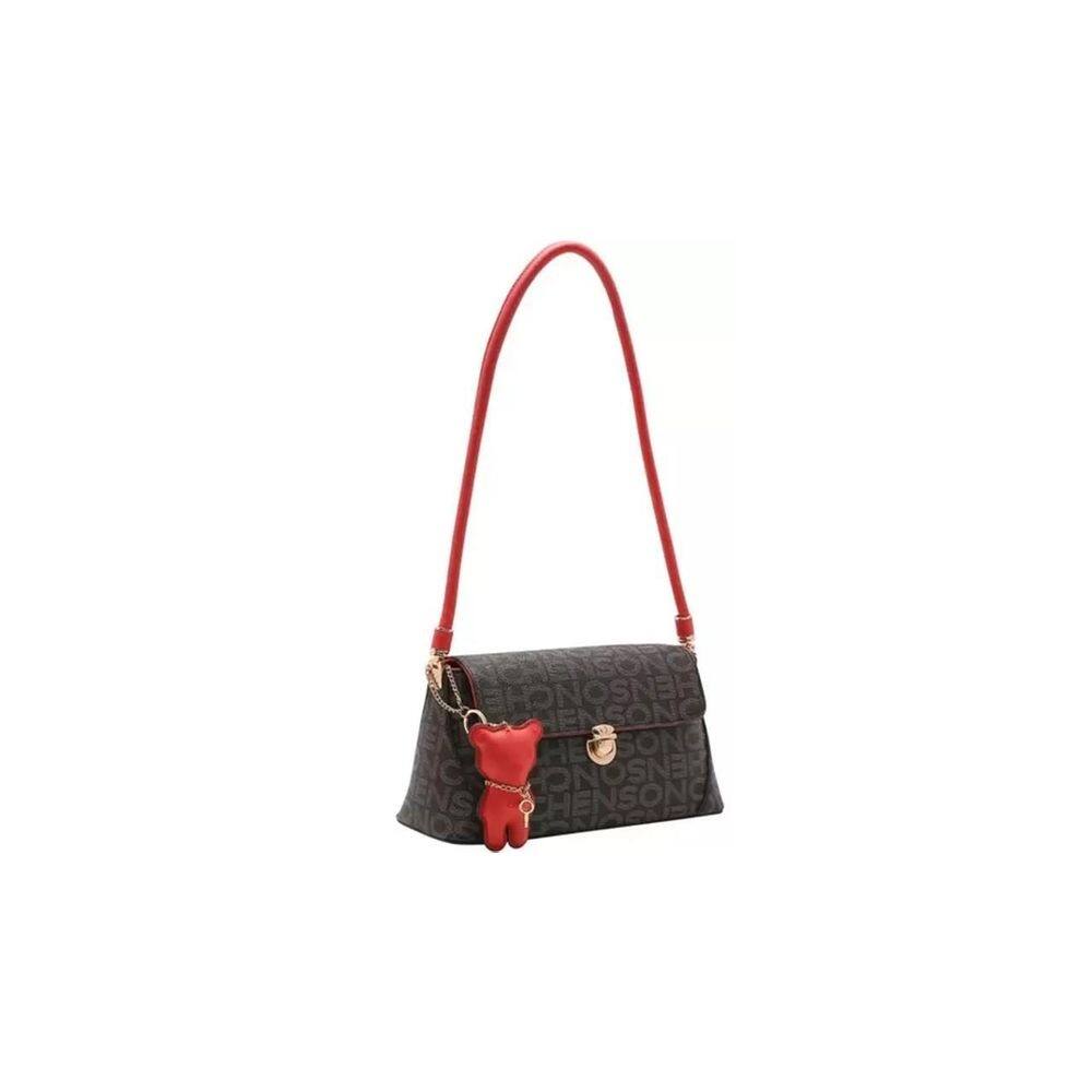 Bolsa feminina chenson monograma ombro café