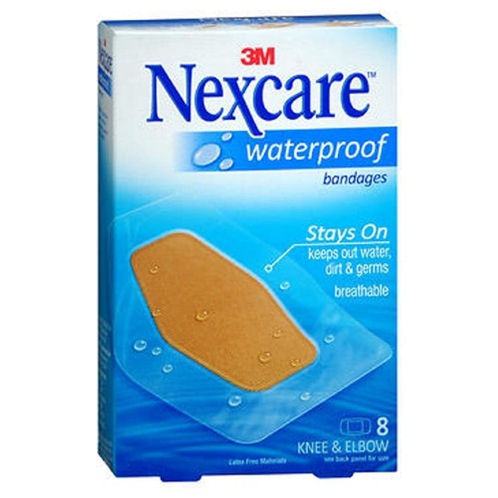 Ataduras nexcare impermeável joelho claro e cotovelo 8 cada por 3M