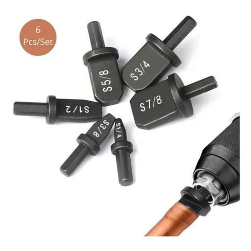 Brocas alargador expansor cano tubo de cobre alumínio 6 pcs