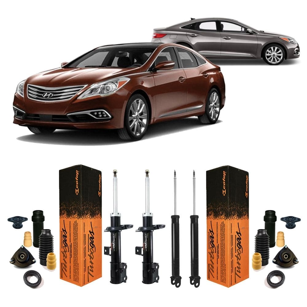 Jogo 4 amortecedores kit batente hyundai azera 16