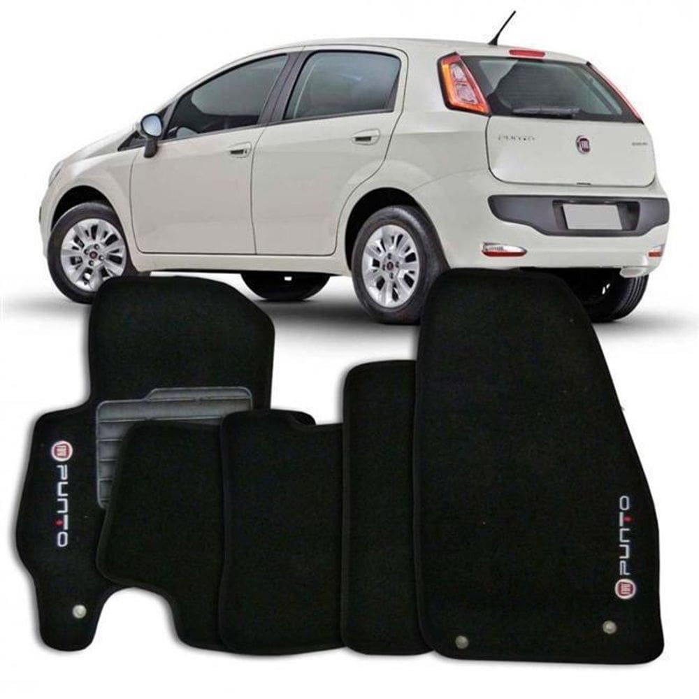 Tapete automotivo carpete com a base em pvc fiat punto