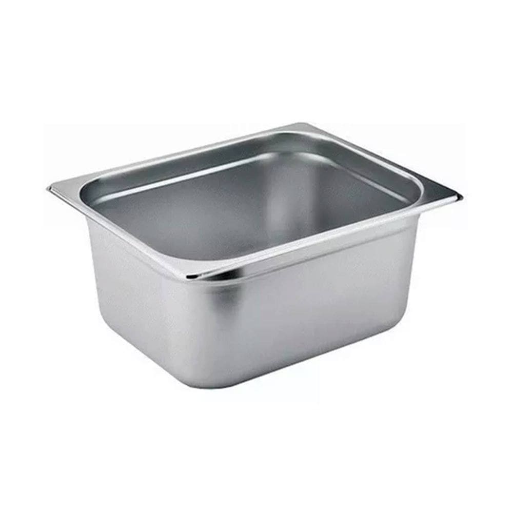 Tanque gastronômico em aço inoxidável 1/2 15cm com tampa 9L