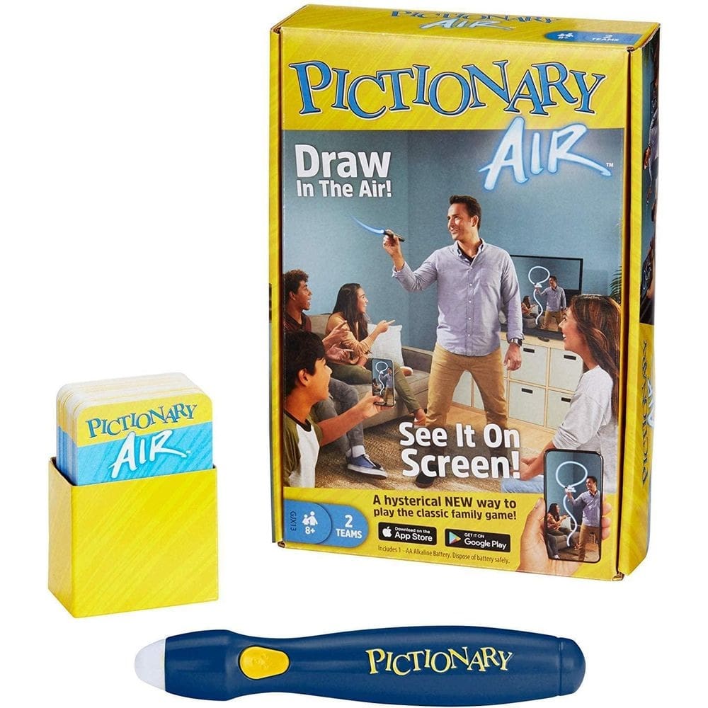 Jogo pictionary air desenhe no ar com aplicativo - mattel