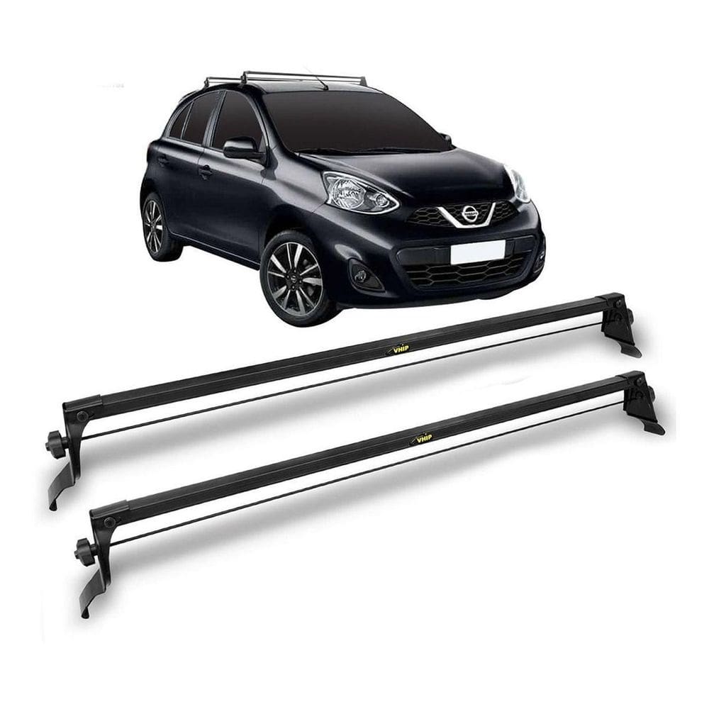 Rack de teto vhip nissan march 2011 até 2019 bagageiro