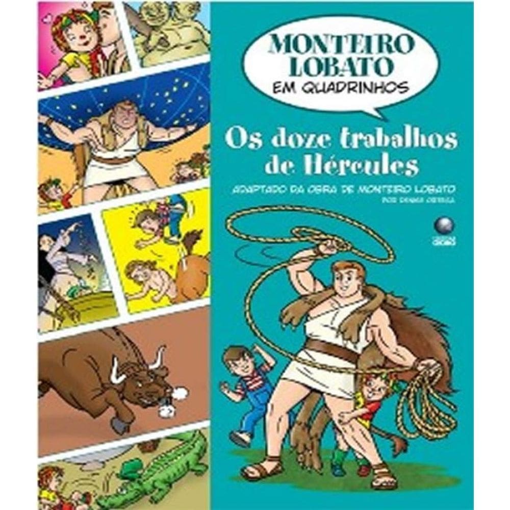 Livro os doze trabalhos de hercules - monteiro lobato