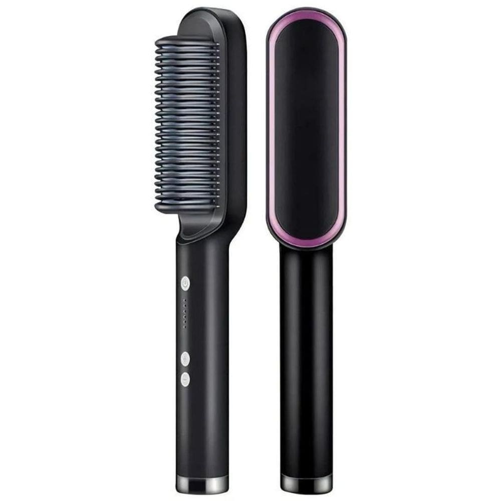 Escova pente secadora profissional 3 em 1 seca modela cabelo portátil