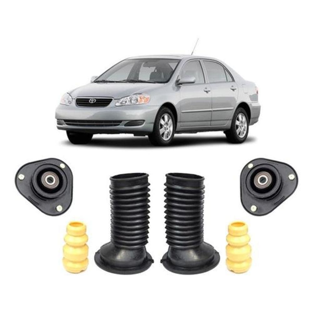 2 kit suspensão dianteira toyota corolla 2002 2003 2004 2005