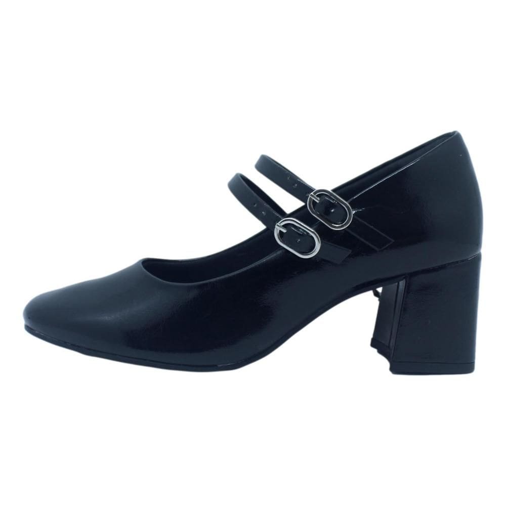 Sapato Feminino Ramarim Boneca Salto Grosso