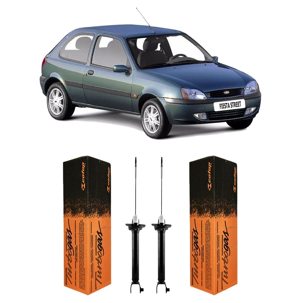 Par amortecedor traseiro suspensão fiesta street 2000 a 2006