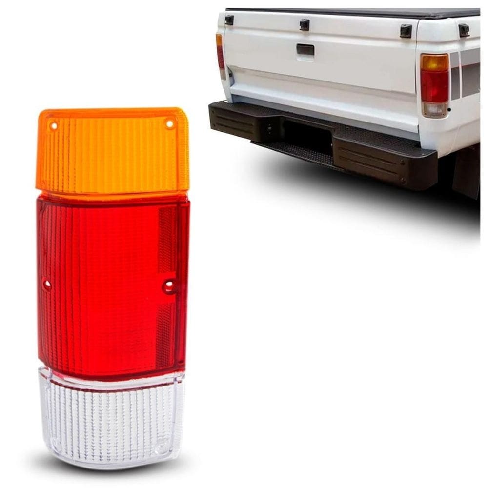 Lente lanterna traseira d20/a20/c20 1985 a 1996 tricolor