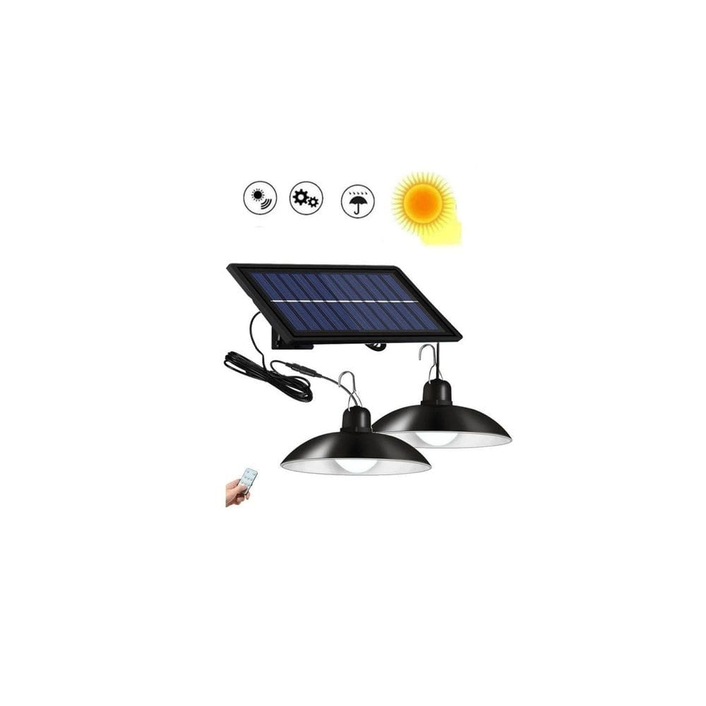 Lâmpada pendente LED solar 240W com controle de teto duplo