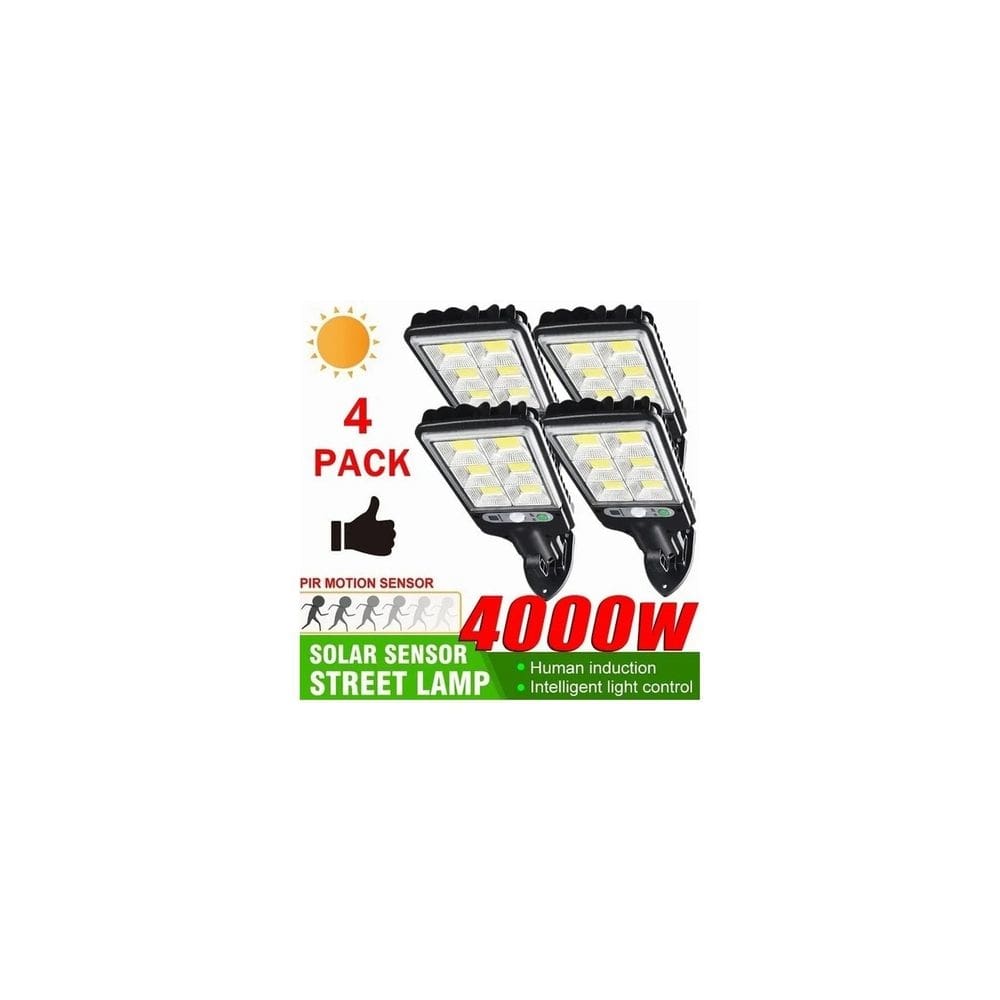 Lâmpada solar Cob Light para exterior, pacote com 4 unidades, Super Bright