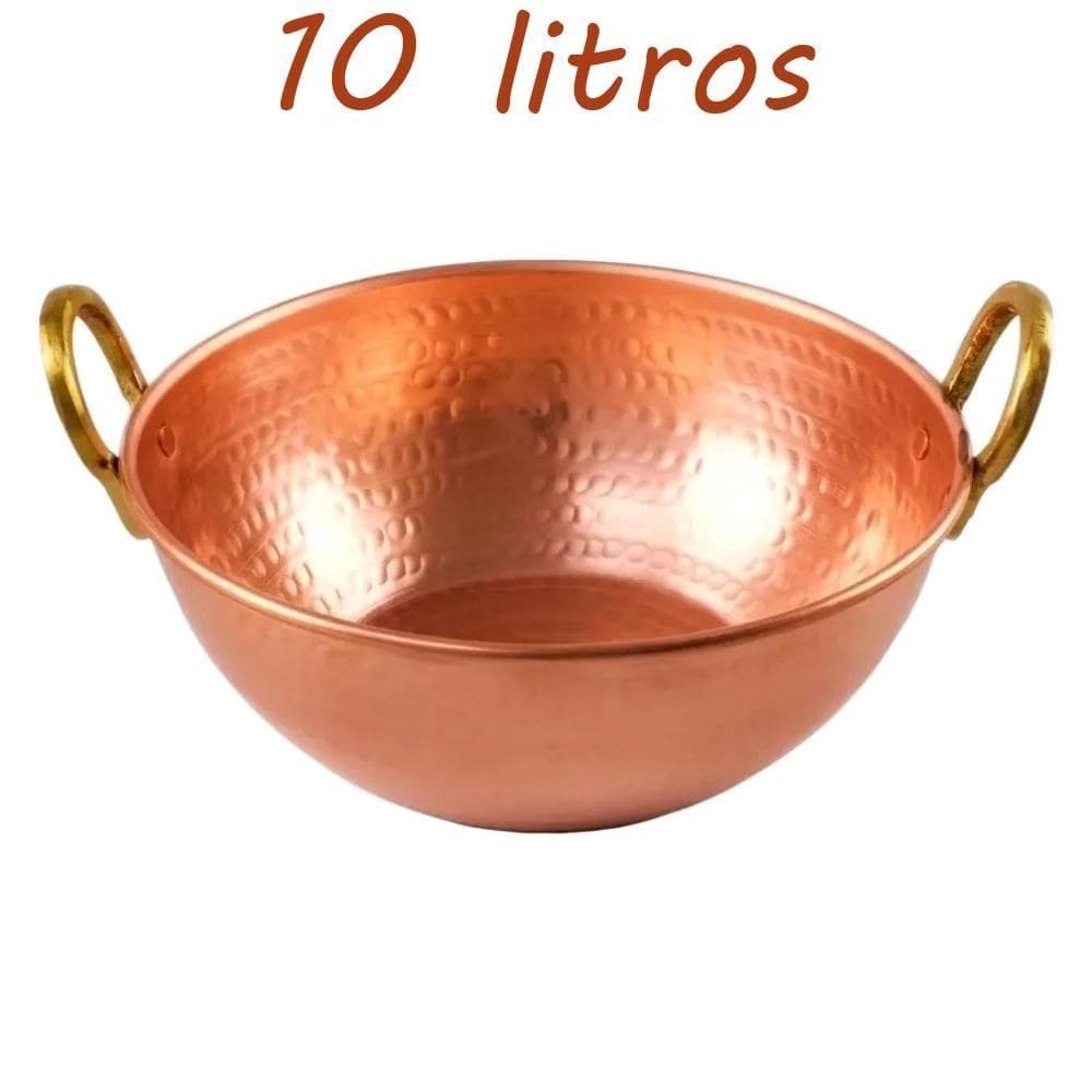 Tacho de cobre puro 10 litros