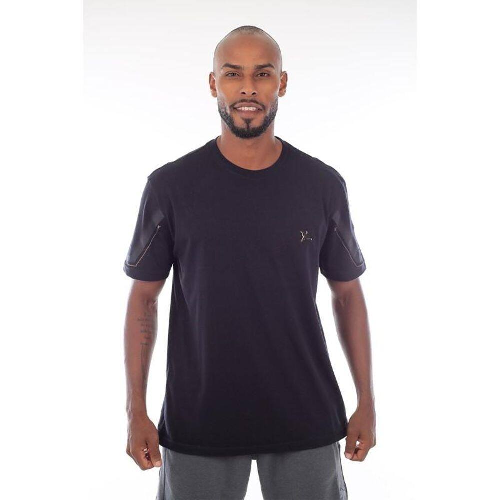 Camiseta manga curta com bordado Idios