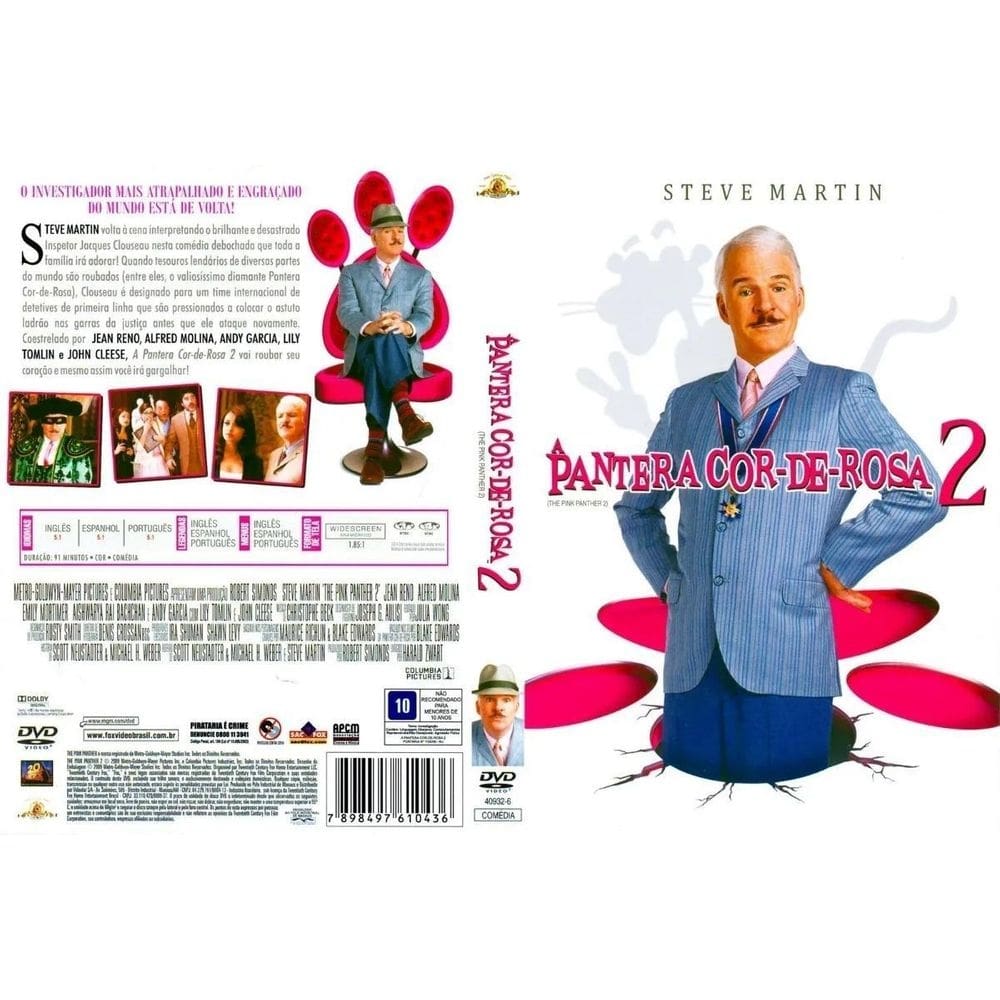Dvd a pantera cor-de-rosa 2 - steve martin