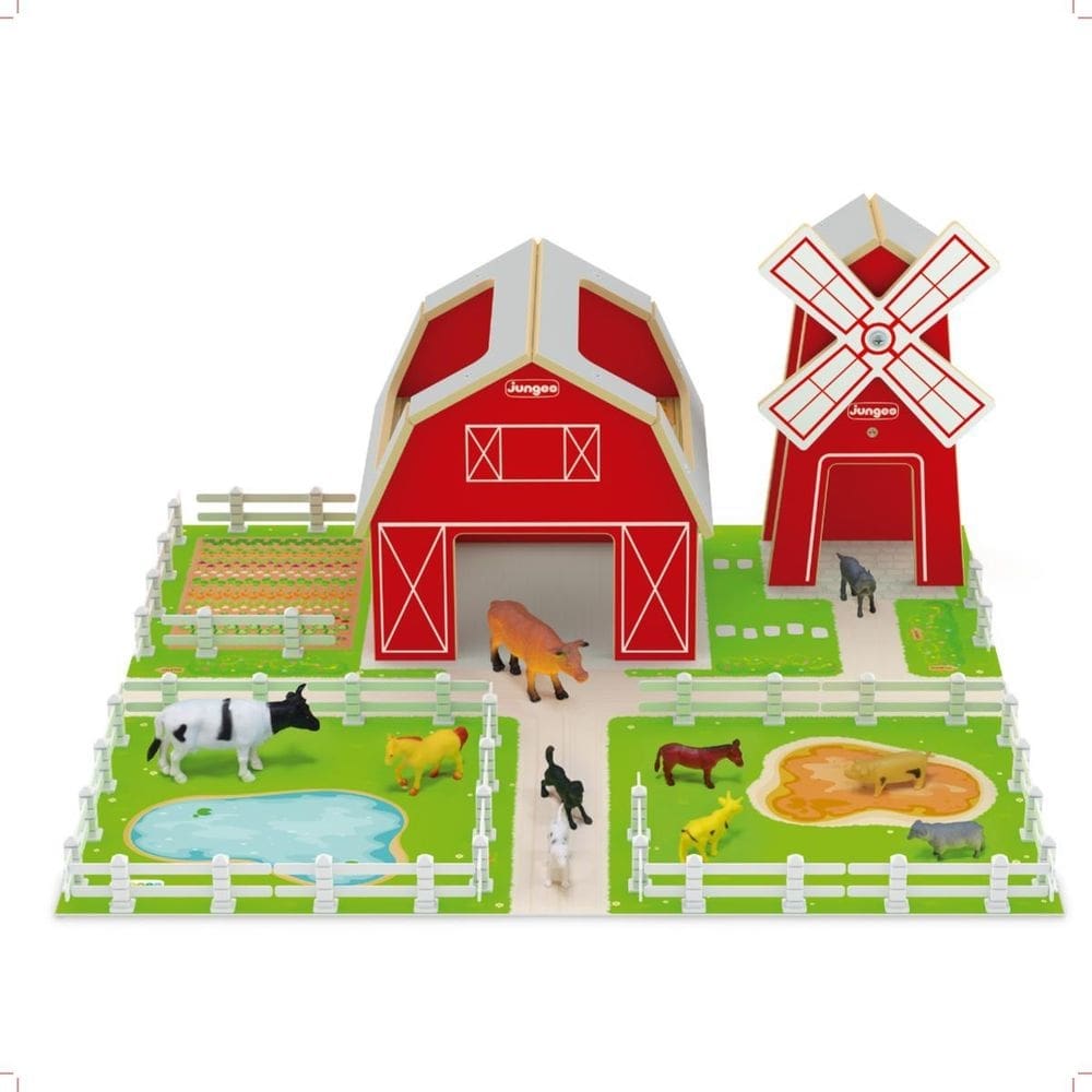 Bloco de montar fazendinha animais curral terreno 50x50