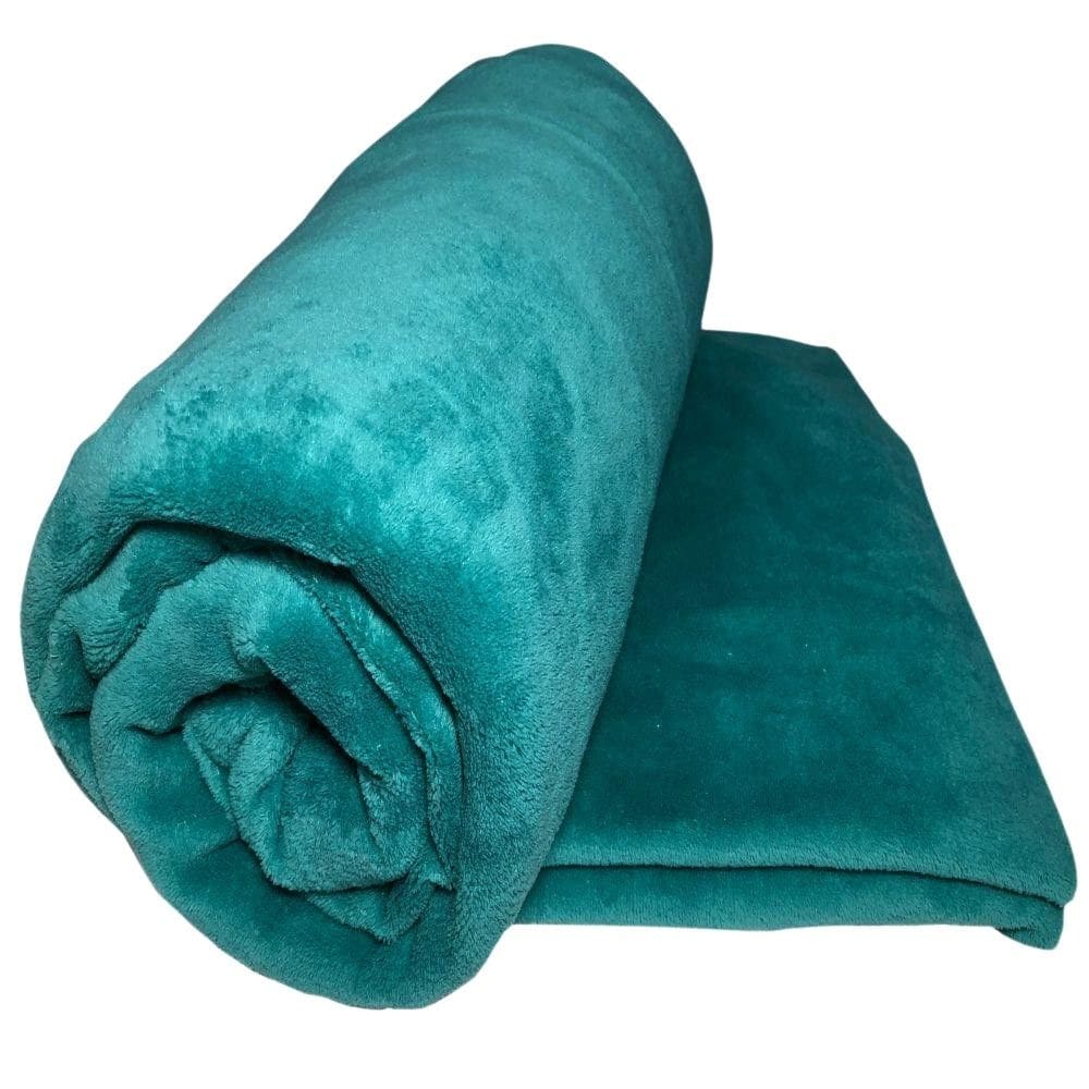 Cobertor manta microfibra aconchego queen - verde