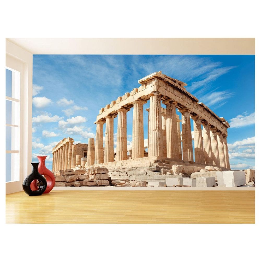 Papel De Parede Cidade Grécia Antiga Partenon 3,5M Ncd253