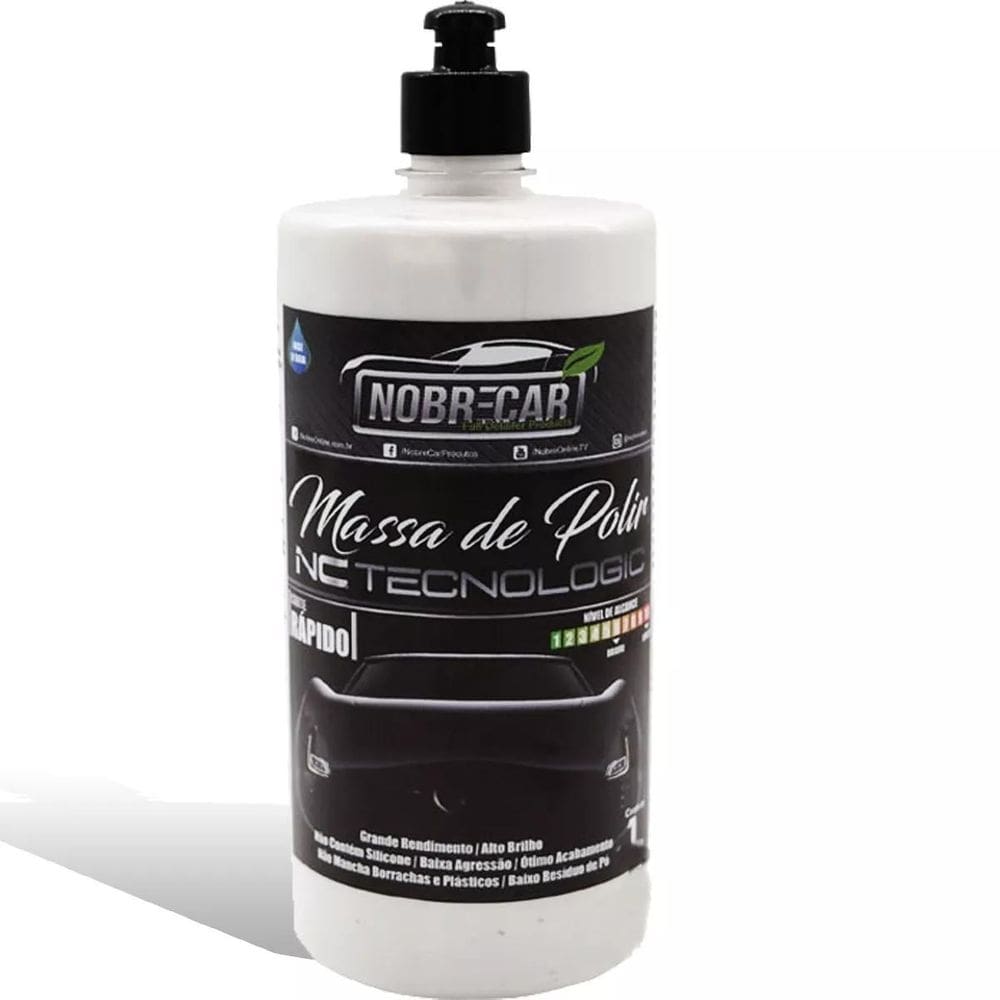 Nobre car massa de polir base agua 1kg para polimento
