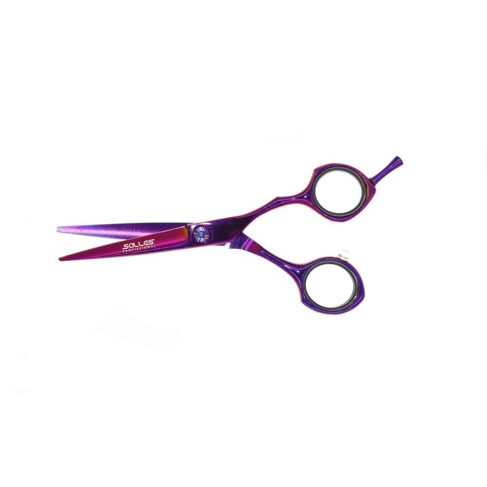 Tesoura fio navalha salles profissional 5.5 roxa