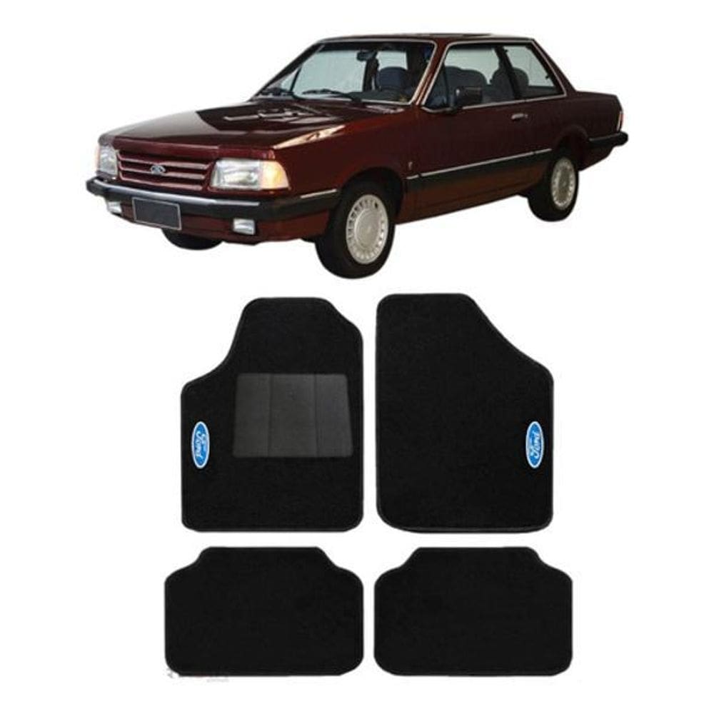 Jogo de tapete automotivo del rey carpete luxo