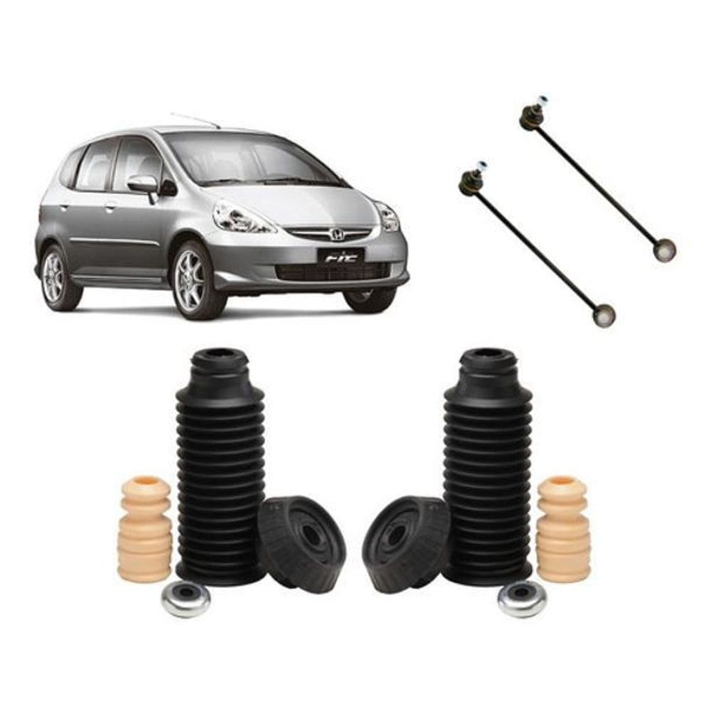 Par 2 kit do amortecedor dianteiro honda fit
