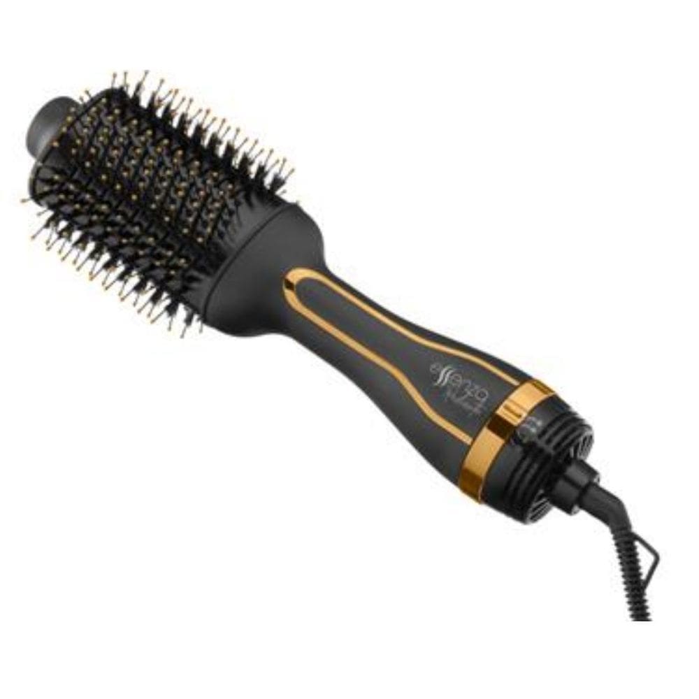 Escova secadora oval - essenza preto e dourada 127v - eb087