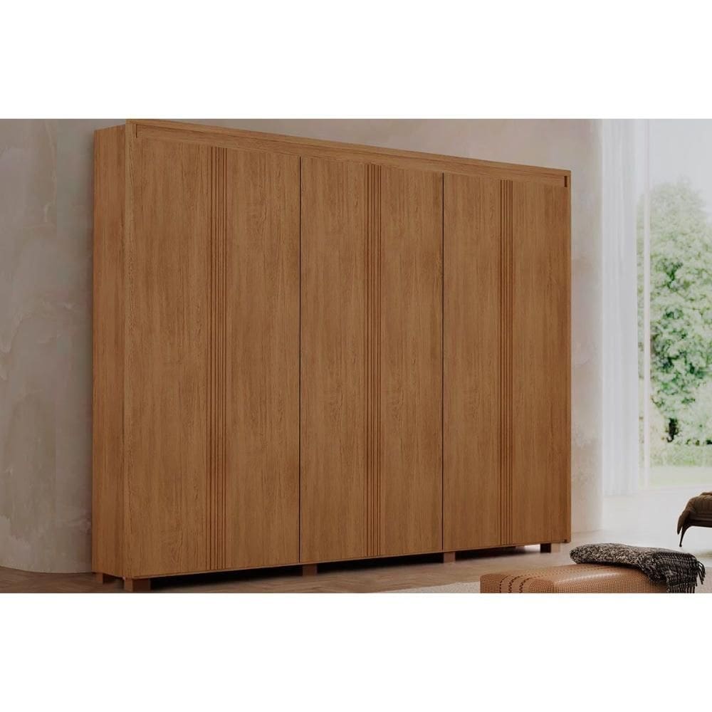Guarda Roupa Casal 6 Portas e 6 Gavetas c/ Pés Apolo Naturale - Rufato