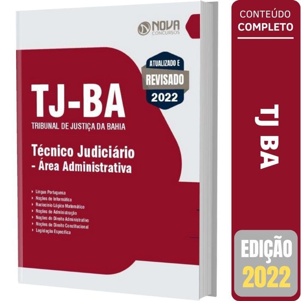 Apostila tj-ba - técnico judiciário - área administrativa