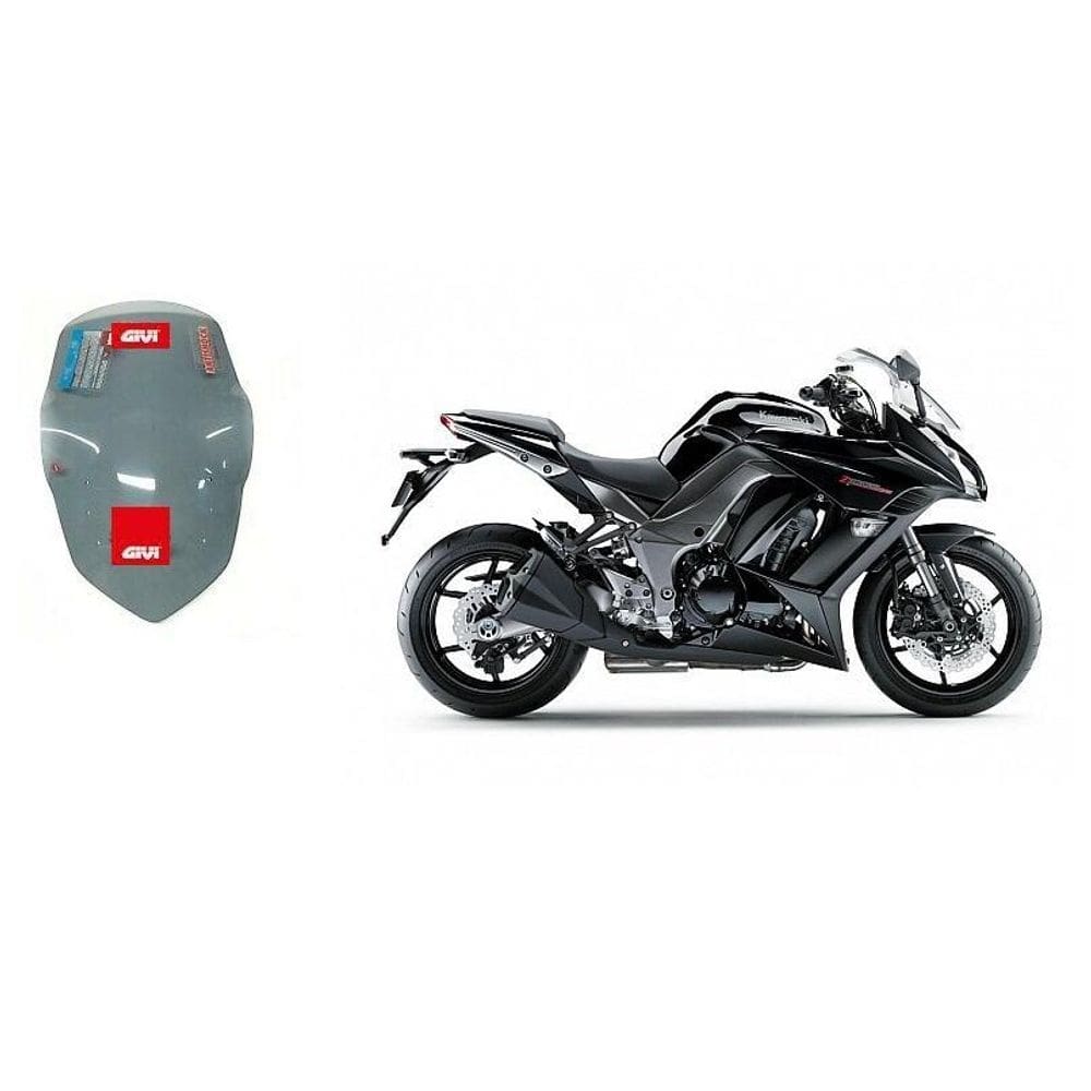 Para-brisa givi 4100d de lente fume kawasaki z 1000 sx ninja
