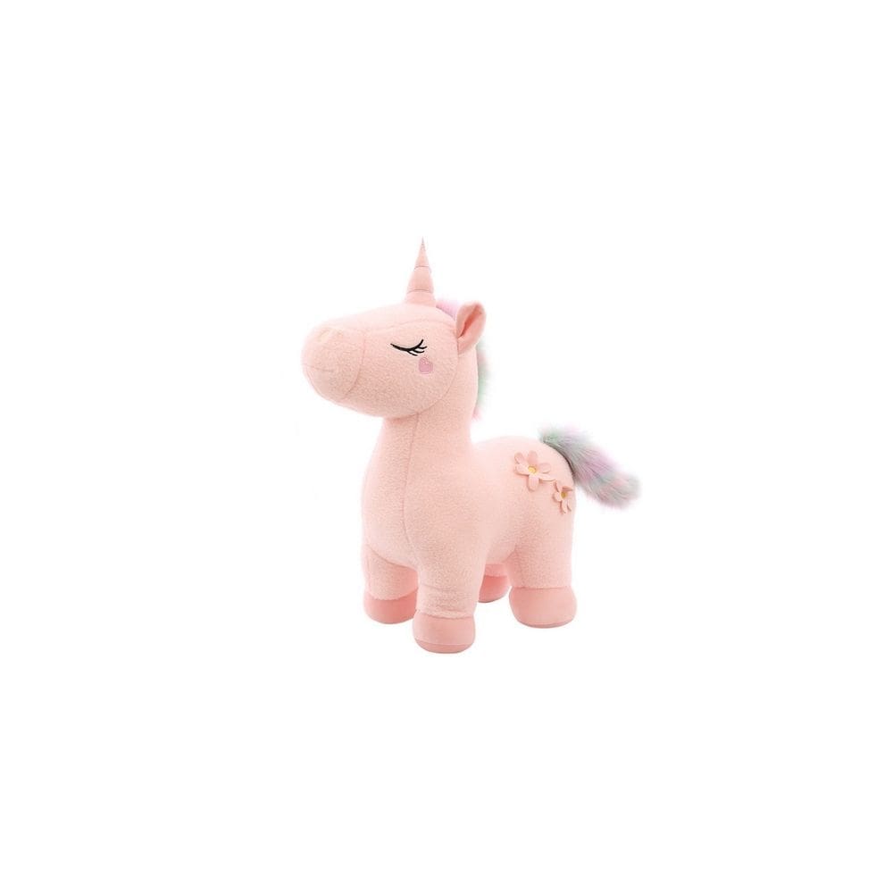 Brinquedo de unicórnio de pelúcia rosa 50cm