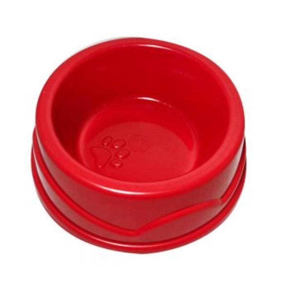 Comedouro gato plástico four plast cor vermelho 150 ml
