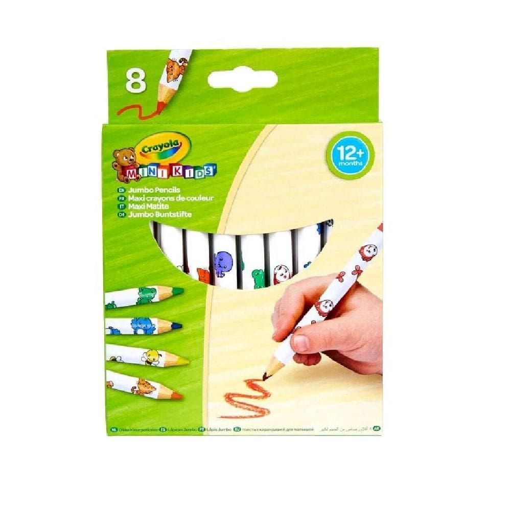 Crayola lápis jumbo decorado com 8 cores