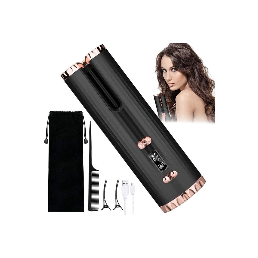 Modelador de cabelo recarregável Unbound Black Automatic