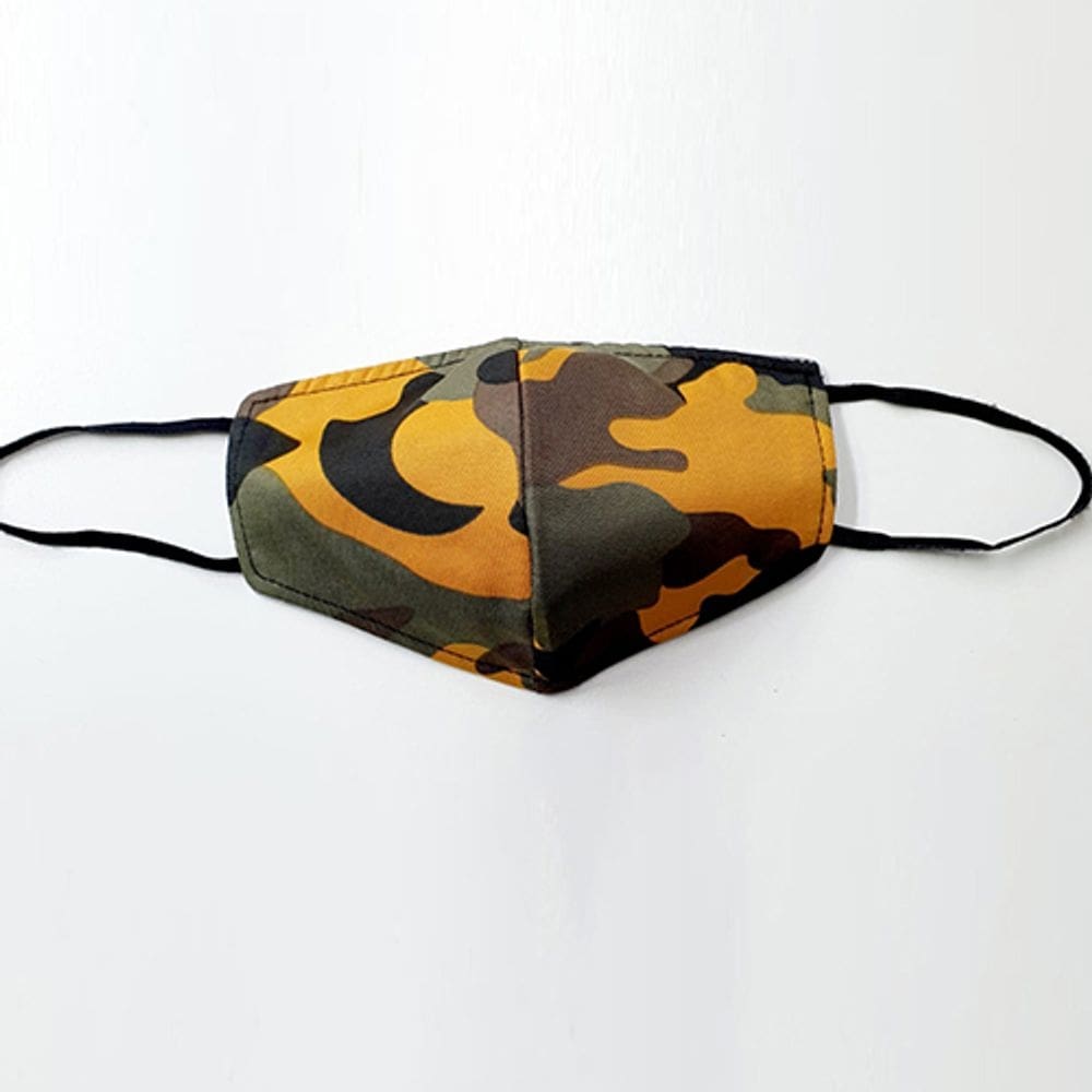 Máscara de Pano Chique Camo Brown & Orange Pack de 5 por Giftscircle
