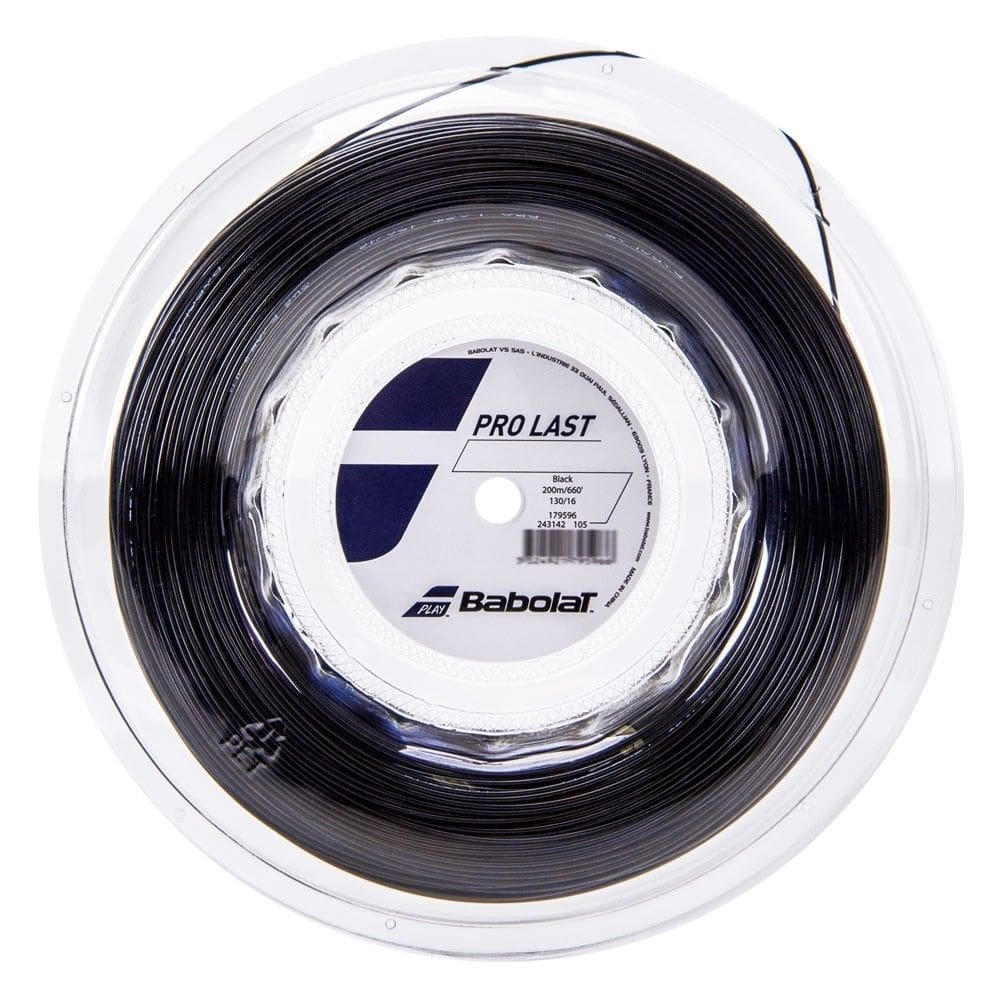 Corda para Raquete de Tênis Babolat Pro Last Preta - 1.30mm