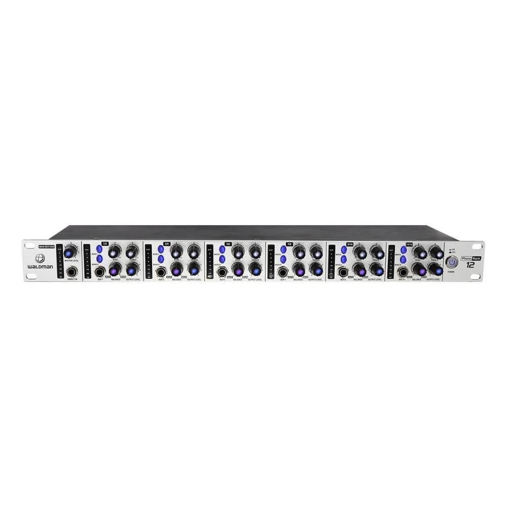 Amplificador de Fone 12 canais PHR-12 PhoneRack 12 - Waldman